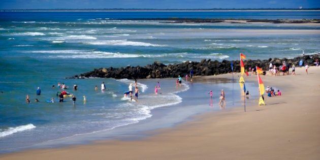 Elliott Heads, a popular tourist destination: coastal village with a small ocean beach and an expansive sandy river delta for relaxation and sunbathing. near Bundaberg, Queensland, Australia. (Photo by Auscape/UIG via Getty Images)