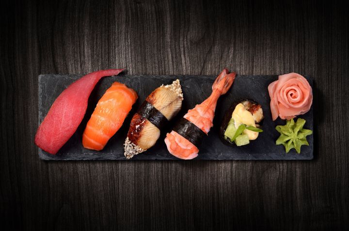 Pair fresh sushi with a glass of Rosé. Pink on pink -- too fun to resist.