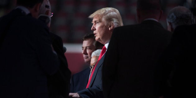 UNITED STATES - JULY 19: Paul Manafort, advisor to Donald Trump, is seen on the floor of the Quicken Loans Arena at the Republican National Convention in Cleveland, Ohio, July 19, 2016. (Photo By Tom Williams/CQ Roll Call)