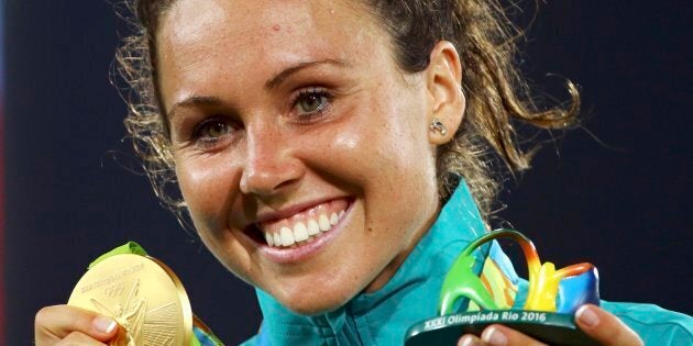 Chloe Esposito has claimed pentathlon gold in Rio.