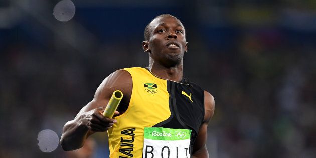 Usain Bolt has run to gold for Jamaica in the 100m relay.