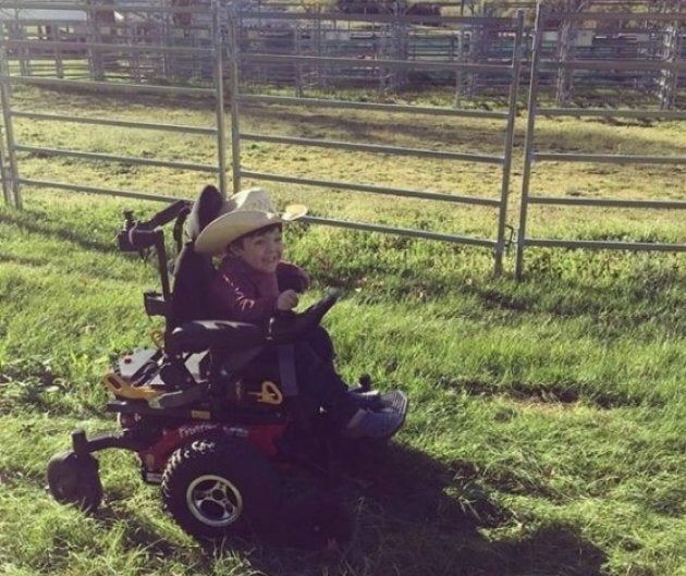 Beau isn't needing his wheelchair as much as he once used to, now that he's getting regular treatment.