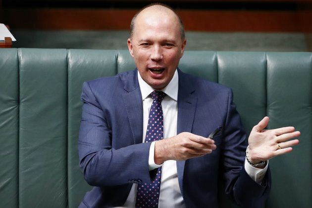 Minister for Immigration and Border Protection Peter Dutton during Question Time at Parliament House in March