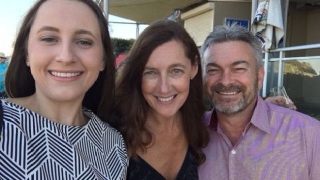 Karen Ristevski (centre) with husband Borce and daughter Sarah. Her body was found in bushland at Mount Macedon on February 20, seven months after she was reported missing.