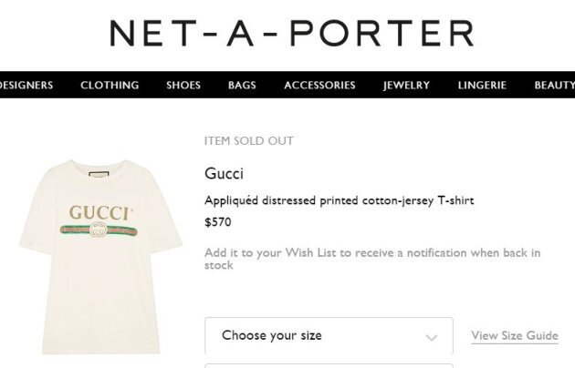 how much a gucci shirt cost