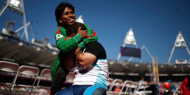 Just one of the thousands of beautiful moments captured at the last Paralympic