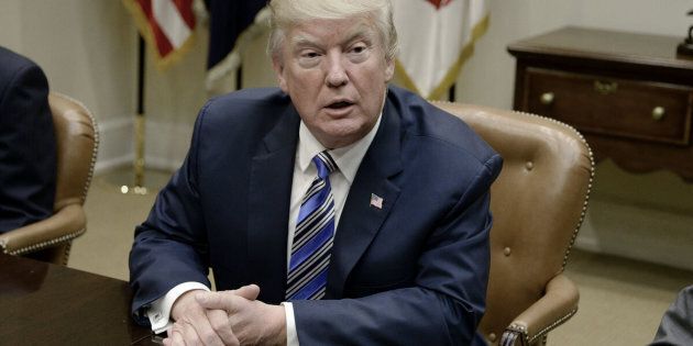 U.S. President Donald Trump speaks during a meeting with House and Senate leadership in the Roosevelt Room of the White House in Washington, D.C., U.S., on Tuesday, June 6, 2017. Trump is bringing lawmakers to the White House in hopes of kick-starting his legislative agenda while Washington focuses on the latest twists and turns in the Russia investigation. Photographer: Olivier Douliery/Pool via Bloomberg