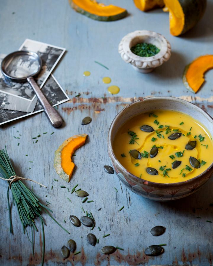 Pumpkin and carrot soup is a delicious way to get in vitamin A.