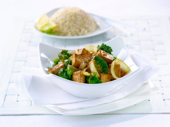 Fortified tofu is a great vegetarian source of B12.