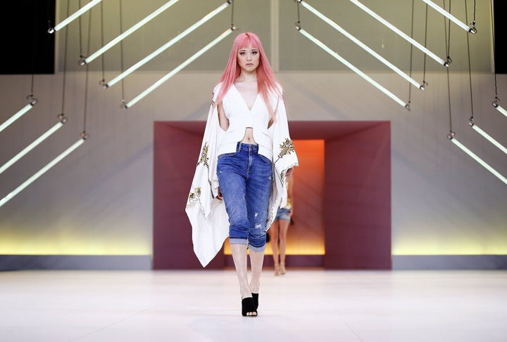 Fernanda Ly wears Sass & Bide during the Myer Spring 16 Fashion Launch.