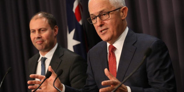 Prime Minister Malcolm Turnbull with Energy Minister Josh Frydenberg