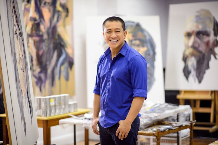 Anh Do, where all the magic happens. (His studio).