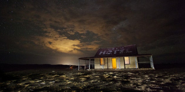 Remote hotel in the Australian outback.