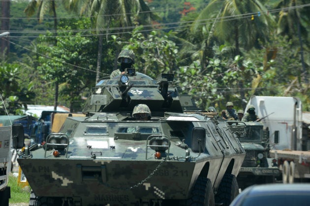 The Philippines military are engaged in a shootout with the Islamic State-linked militants.