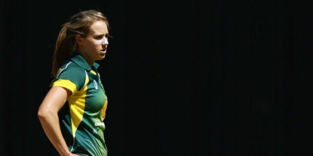 MELBOURNE, AUSTRALIA - NOVEMBER 07: Ellyse Perry of Australia looks on during game three of the International Women's Twenty20 match between Australia and the West Indies at Melbourne Cricket Ground on November 7, 2014 in Melbourne, Australia. (Photo by Matt King/Getty Images)