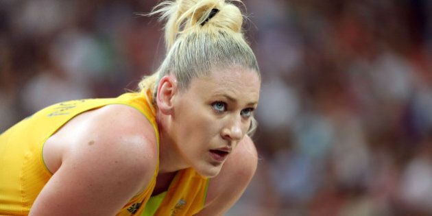 LONDON, ENGLAND - AUGUST 11: Lauren Jackson #15 of Australia looks on against Russia during the Women's Basketball Bronze Medal game on Day 15 of the London 2012 Olympic Games at North Greenwich Arena on August 11, 2012 in London, England. (Photo by Christian Petersen/Getty Images)