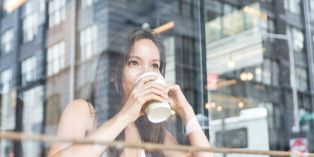 Why do you need a takeaway cup if you're going to sit in the coffee shop?