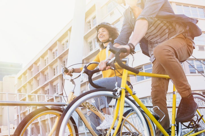 Cycle to work to boost energy and exercise at the same time.