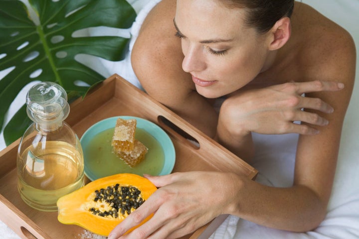 Papaya and honey are also great for the skin.