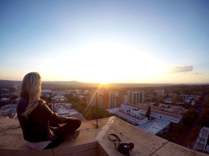 From the city to safari, the sunsets are glorious. This is Johannesburg, which looks even better from a rooftop.