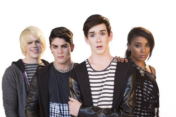 Some of the young cast members of Emo the Musical
