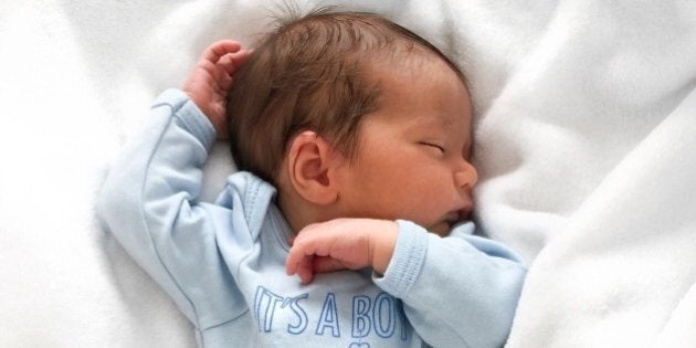 ISTANBUL, TURKEY - OCTOBER 19: Newborn child of Galatasaray's Dutch footballer Wesley Sneijder, who is a father for the second time, is seen in Istanbul, Turkey on October 19, 2015. (Photo by galatasaray.org/Anadolu Agency/Getty Images)