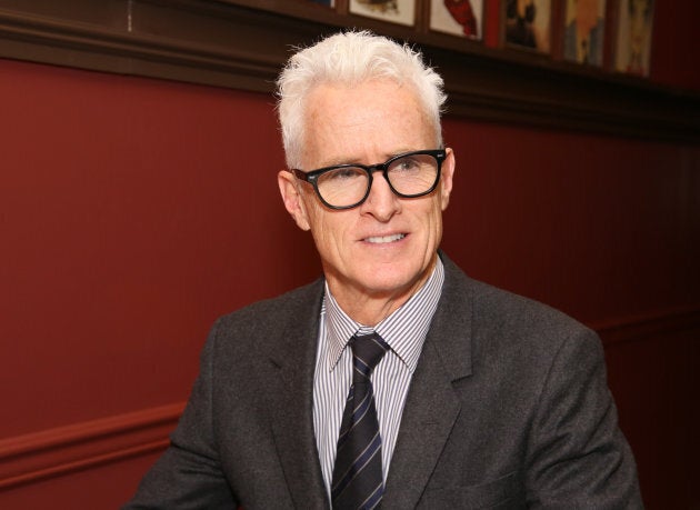 Black glasses and grey hair seem to be a winning combo for the Mad Men actor.