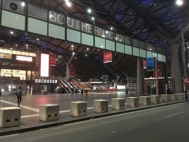 New concrete bollards installed overnight greeted Melbourne's commuters last Friday morning.