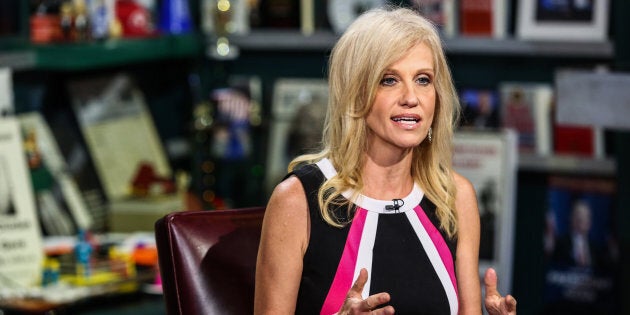 Kellyanne Conway interviews on 'With All Due Respect' in July 2016.