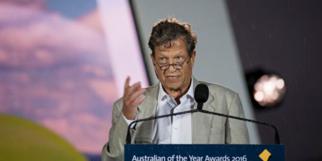CANBERRA, AUSTRALIA - JANUARY 25: 2016 Senior Australian of the Year Professor Gordian Fulde during the Australian of The Year Awards 2016 at Parliament House on January 25, 2016 in Canberra, Australia. (Photo by Martin Ollman/Getty Images)