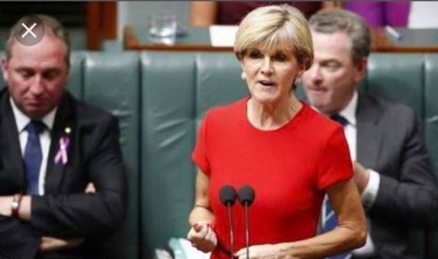 Foreign Minister Julie Bishop