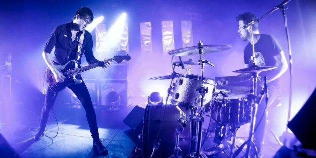 Brian King and David Prowse of Japandroids, performing in Berlin