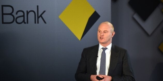 Ian Narev, managing director and chief executive officer of the Commonwealth Bank Group, speaks at a press conference following the bank's annual results in Sydney on August 12, 2015. The Commonwealth Bank, the nation's largest company by market capitalisation reported August 12 a five percent rise in full-year net profit to a record 9.063 billion AUD (6.62 billion USD), although results slowed in the second-half. AFP PHOTO / Peter PARKS (Photo credit should read PETER PARKS/AFP/Getty Images)