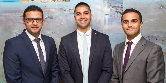 Sydney doctors Raghav Murali-Ganesh, Nikhil Pooviah and Rahul Gokarn developed the CancerAid app.