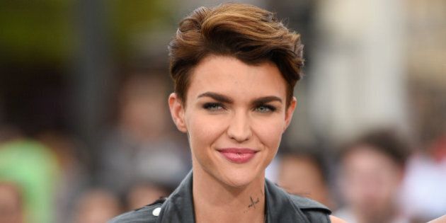 UNIVERSAL CITY, CA - JULY 08: Ruby Rose visits 'Extra' at Universal Studios Hollywood on July 8, 2015 in Universal City, California. (Photo by Noel Vasquez/Getty Images)