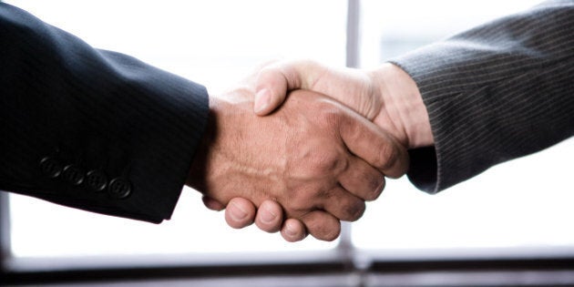 Businessmen handshake