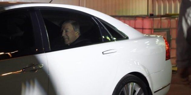 Cardinal George Pell landed at Sydney Airport at 5:55am on Monday morning.