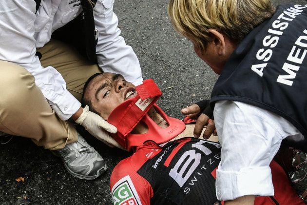 Australian favourite Richie Porte remained conscious throughout the crash.