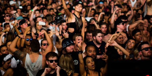 SYDNEY, AUSTRALIA - NOVEMBER 28: (EXCLUSIVE COVERAGE) Crowd at Stereosonic Sydney on November 28, 2015 in Sydney, Australia. (Photo by El Pics/GC Images)