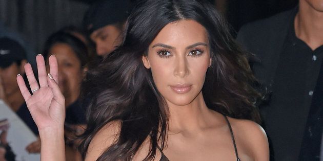Kim Kardashian steps out of her Airbnb apartment in New York on Sept. 6. 