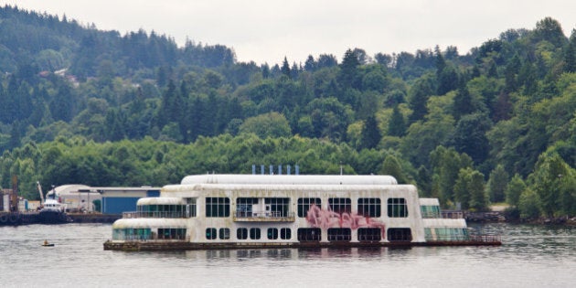 2011 BC VacationA lunch cruise up the Indian Arm Inlet was a great way to spend a Saturday afternoon.This was, apparently, the world's first floating McDonald's, which debuted at Expo '86. It now lies abandoned.