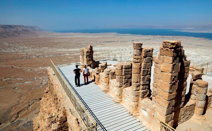 Masada was the mountain fortress constructed by King Herod that was occupied by Jewish rebels after the Jewish revolt in the first century. The rebels defended themselves from a Roman army for months. When it appeared that the Romans would finally conquer the fortress hundreds of rebels committed suicide rather than be taken prisoner by the Romans.