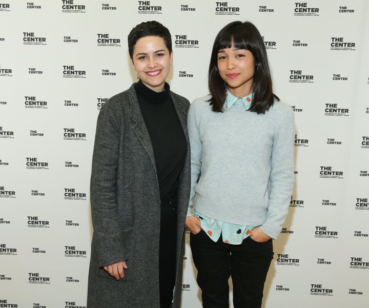 'Gayby Baby' producer Charlotte Mars and director Maya Newell attend a screening of 'Gayby Baby' in New York City.