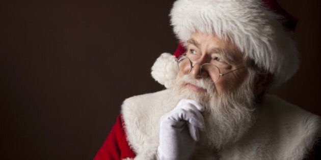 Pictures of Real Santa Claus Pondering