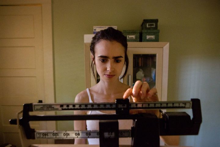 Lily Collins has spoken out in the past about her history with eating disorders, but experts are criticising the film's graphic depictions.