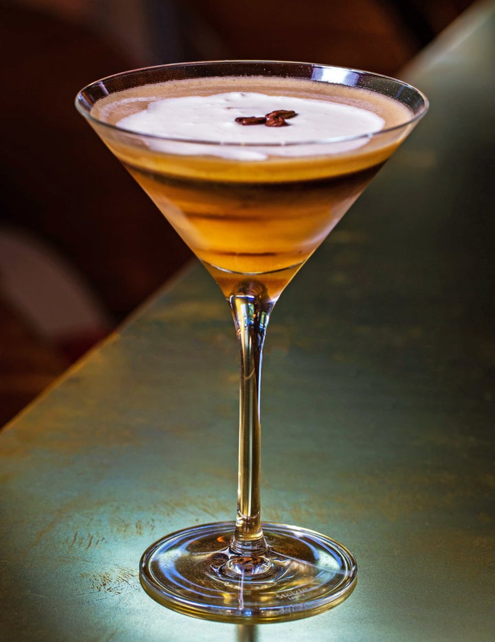 This dessert inspired espresso martini is strong, decadent and creamy.