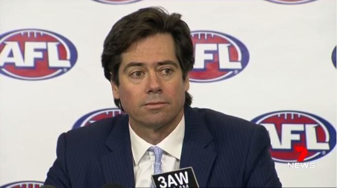 AFL chief executive Gillon McLachlan accepted the resignations on Thursday night.