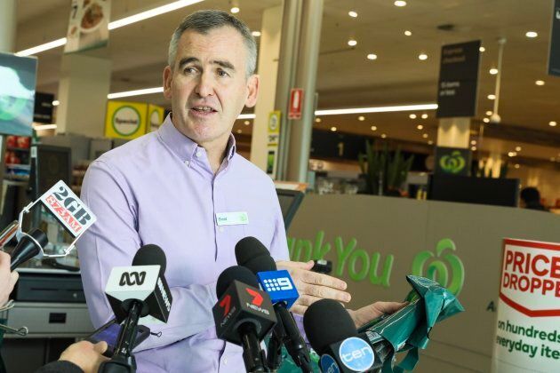 CEO Brad Banducci says Woolworths is phasing out single-use bags because "it's the right thing to do".