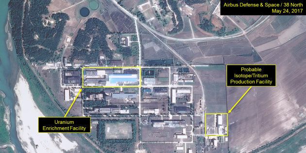 A satellite image of the Yongbyon nuclear plant in North Korea by 38 North released this week.