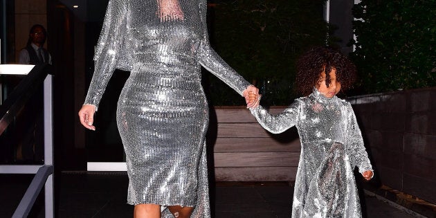 Kim Kardashian, Taylor Swift And North West Wear Vetements Sequin